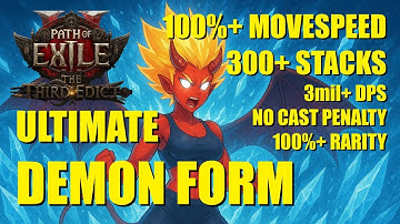 Ultimate Demon Form Infernalist Build Guide - Tecrod - 300+ Stacks - 100% movespeed - PoE2 0.3