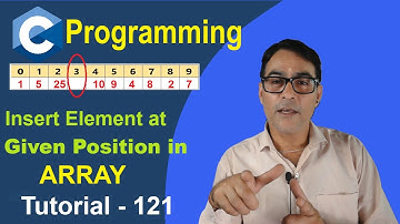 C Program to insert element at any position of array | learn coding | C Programming Tutorials - 121