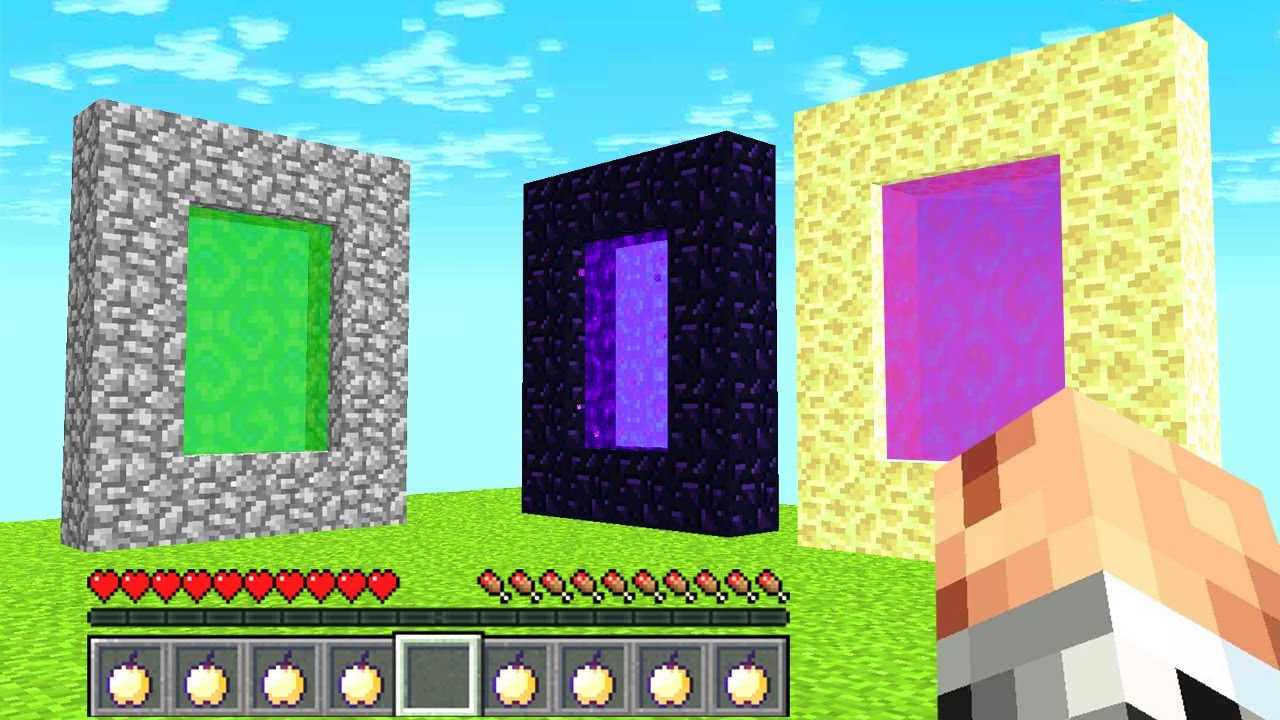 Discovering THREE NEW MYSTERY PORTALS in MINECRAFT! YouTube