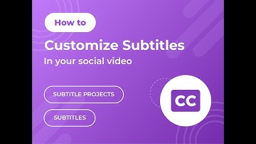 How to Customize Subtitles (with Veme.ly)