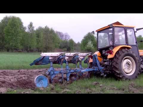 Orka trawy, uprawa i siew łubinu czyli wiosna 2013 Ursus c-360 3p + AGRO MASZ, Lemken Opal 90