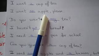 Inglés Uso De A, An, Some, Any.