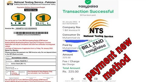 Nts New fees payment method|1link-1Bill | complete detail easypaisa