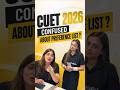One Preference List Mistake Can Cost You DU #cuet2026 #preferencelist #csasportal #csasportaldu