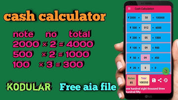 cash calculator aia file | free aia file | tech master