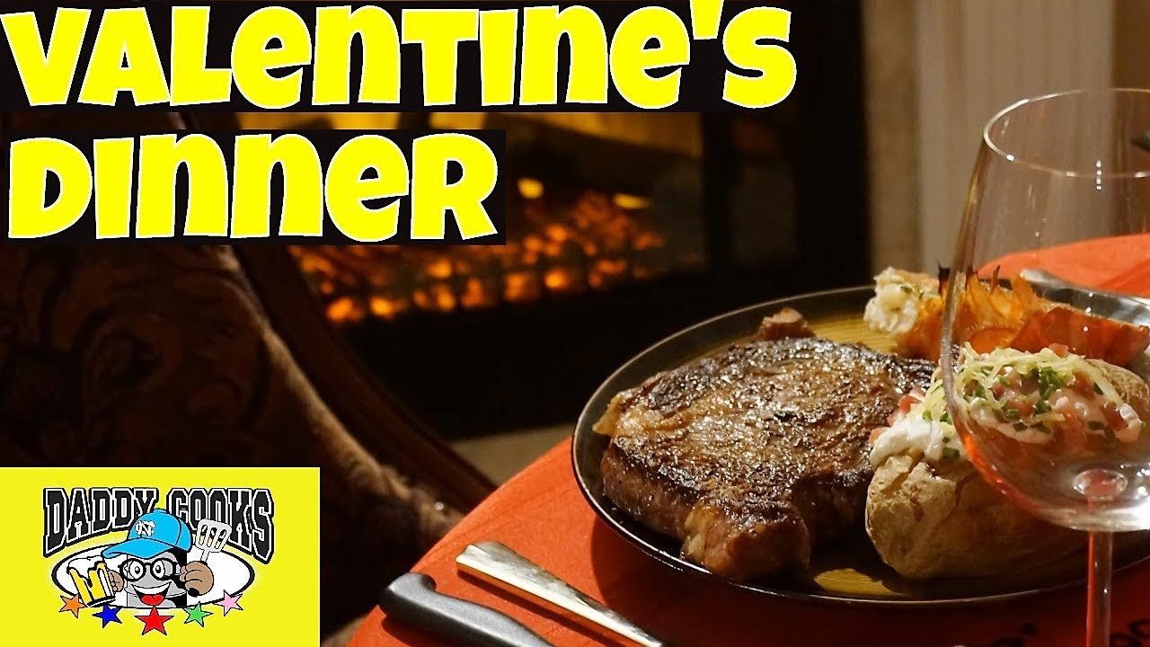 The Most Romantic Valentine's Dinner for my Wife Steak and Lobster