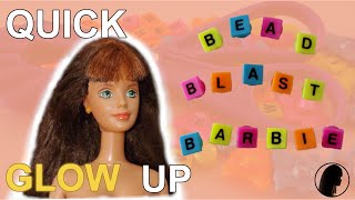 Vintage 1997 Bead Blast Barbie doll quick glow up