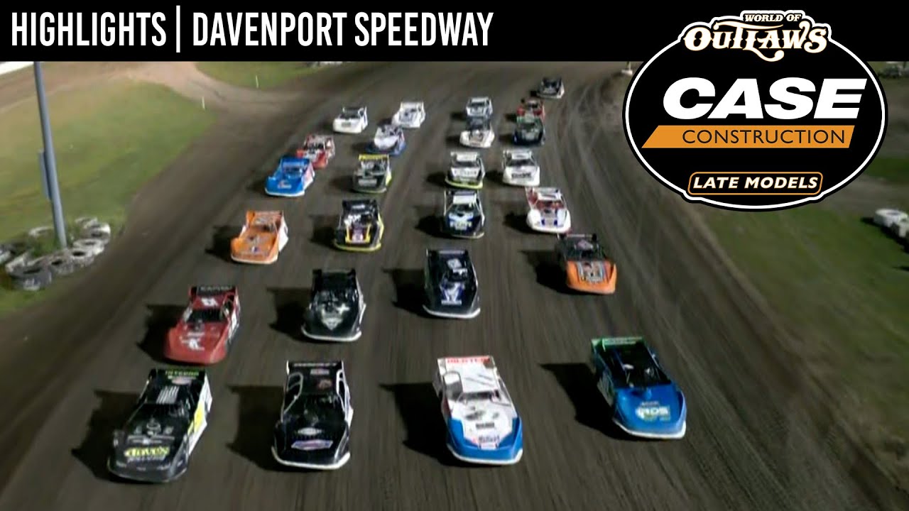⁣World of Outlaws CASE Late Models at Davenport Speedway August 27, 2022 | HIGHLIGHTS