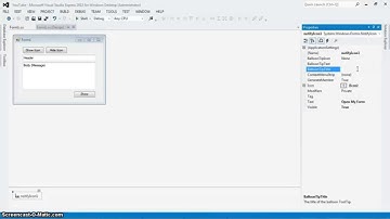 (C#) How to Use the NotifyIcon Component - decliciousVB