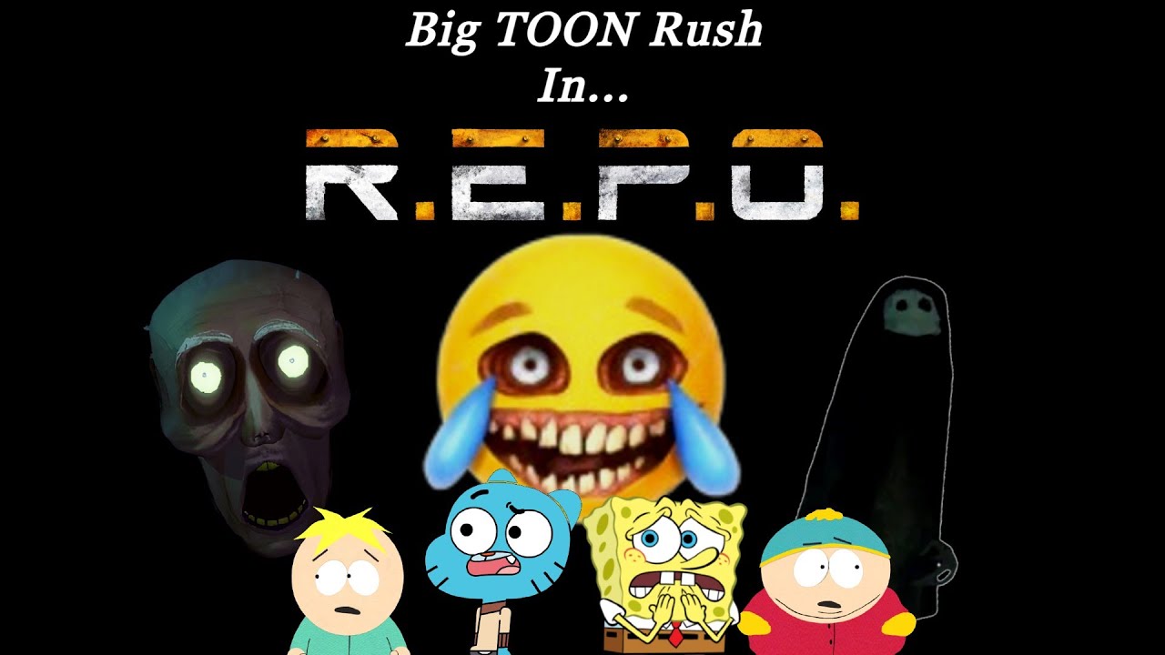 Butters, Gumball, SpongeBob and Cartman play R.E.P.O.