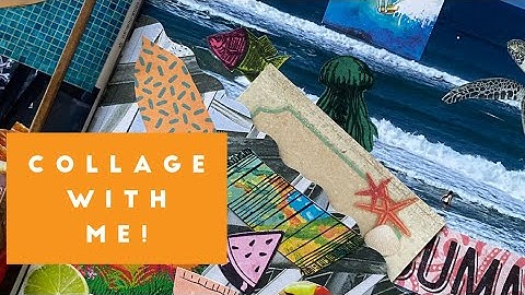 Make collage fodder ephemera from stamps and magazine pages | Altered magazine creative journal