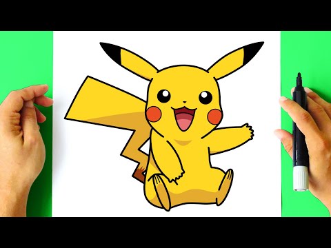 Como DESENHAR o PIKACHU - Como DIBUJAR a PIKACHU - Pokémon 