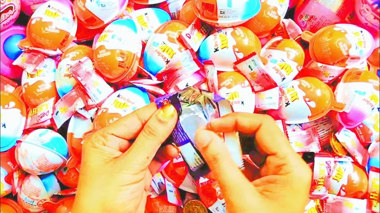 300 Yummy kindar Surprise Egg Toys OpeningA Lot of yummy kinder