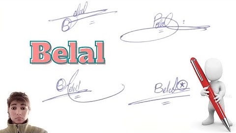 Belal name signature#belal English sign