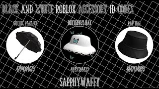 Roblox Accesory Id Codes Black And White Youtube - off white roblox id