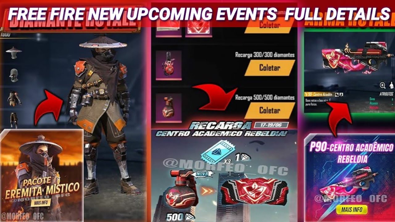 Free fire new events full details // new gloo wall skin free - YouTube