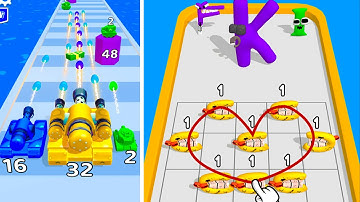Merge Master: Alphabet Combine vs Merge Tank - 1⭐ Merge Battles