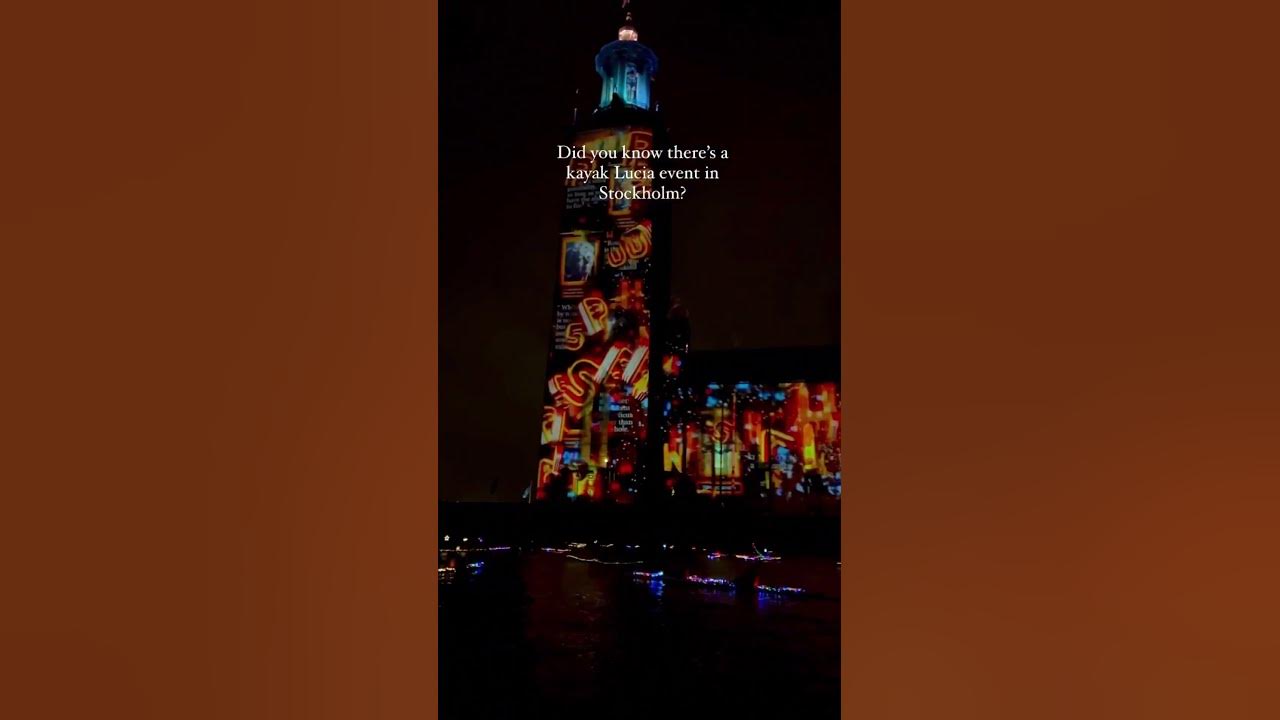 Kayak Lucia event in Stockholm 2024 Nobel Lights Week Christmas YouTube