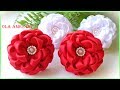 ❤️️ Вот такие Красивые Цветы получились из Репсовой Ленты/Канзаши/ Grosgrain Ribbon Flowers/Ola ameS