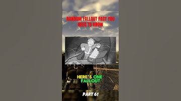 Did you know this fallout fact? #falloutlore #fallout2 #fallout #fallout3 #fallout4 #falloutnewvegas