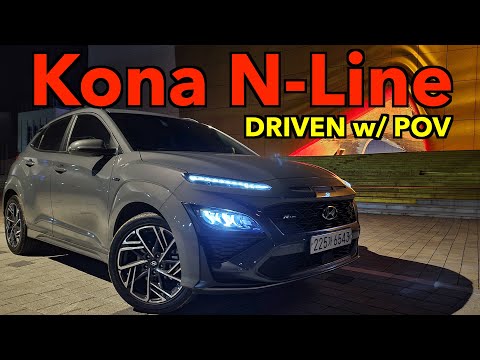 2021 Hyundai Kona N-Line Review met POV - Deze auto heeft de looks, prestaties en mpg!