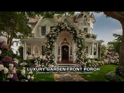 Video Luxury Garden Front Porch Decor Ideas 2026 | Glamorous and Elegant Summer Home Styling Inspiration