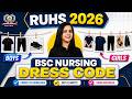 RUHS CUET 2026 Dress Code | Rajasthan BSc Nursing Exam Guidelines & Important Tips