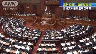 比例30削減小数政党優遇　自民党が衆院選挙改革案（13/03/14）