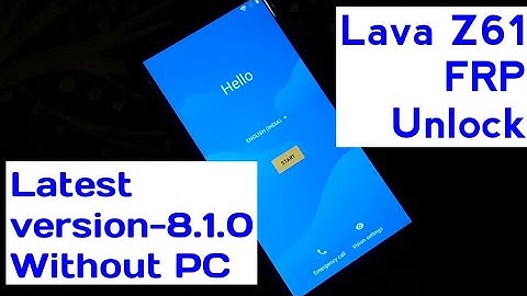 lava z61 frp unlock and google account bypass without pc