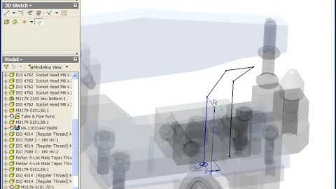 Inventor - Esboços 3D (3D Sketch)