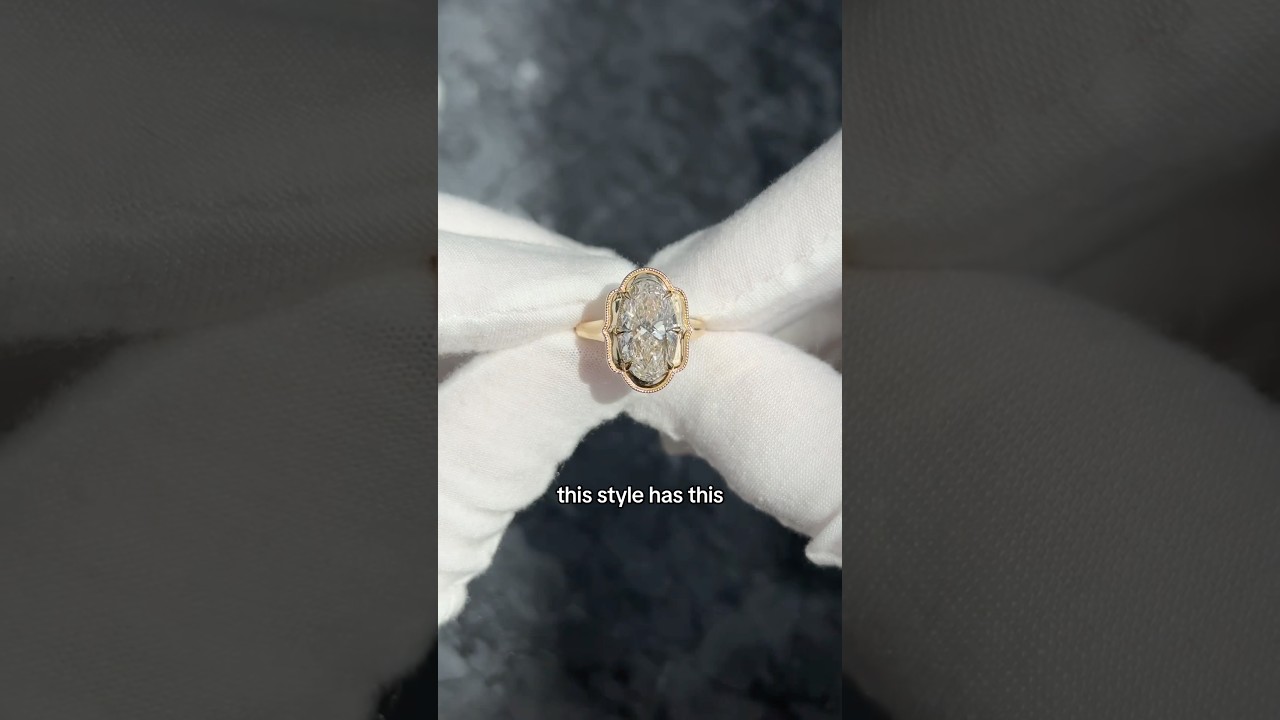 yellow gold oval engagement ring BUT ✨ different ✨
