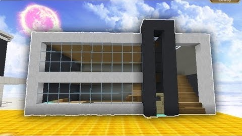 Building a Modern House in Skyblock 😯😱 [ Blockmango ]