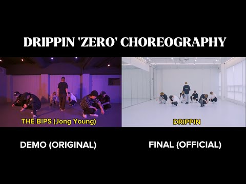 [드리핀] DRIPPIN "ZERO" Demo vs. Final Choreography (choreo by THE BIPS)