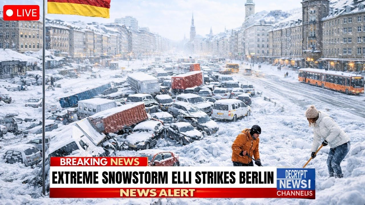🚨 CHAOS in Germany TODAY! Brutal Snowstorm “Elli” Paralyzes Major Cities, Nation at a Standstill