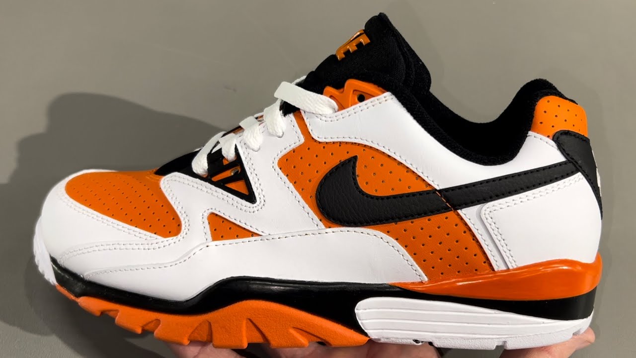 Nike Air Cross Trainer 3 Low White Black Orange Shoes 