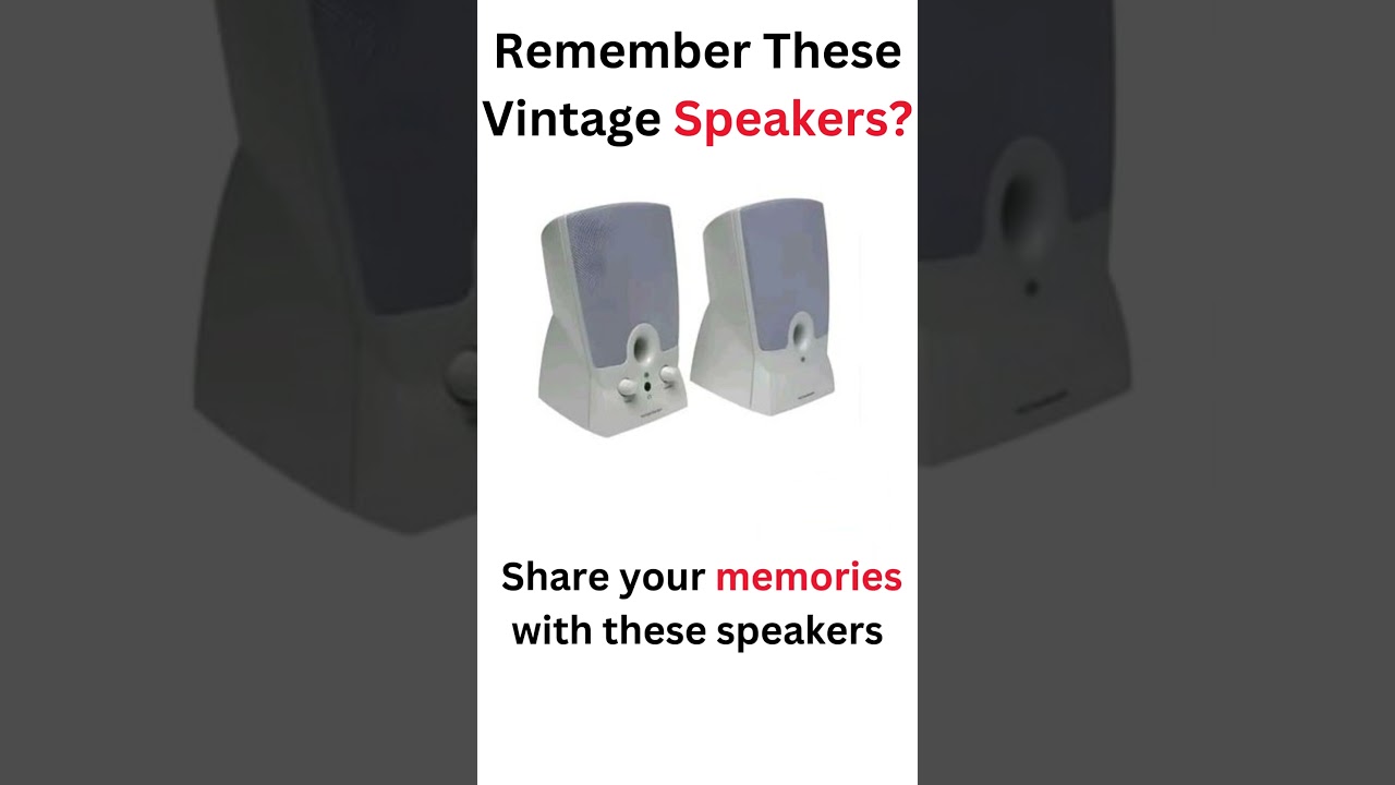 Remember These Vintage Speakers? 🎶 Share Your Memories! 🚀 