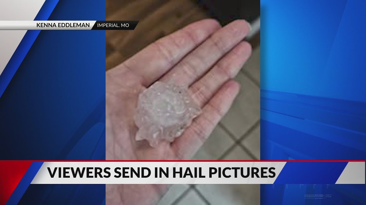 Golf-sized hail from storm impact in Jefferson County - YouTube