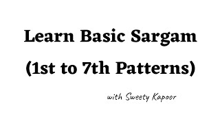 Basic Sargam