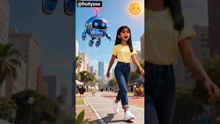 A girl explore future #ai #aivideo #aishorts#future#explore #entertainment #videomaker#videoeffects