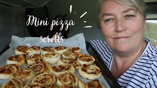 Pizza Scrolls made with Pastry | Quick treat on a day I'm not feeling well | Trigeminal Neuralgia