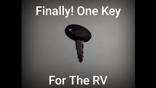 The Quest For One Key. Changing The Locks On Our Camper