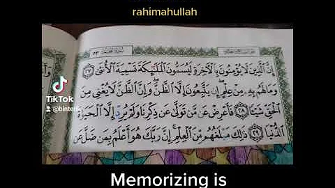 How I Memorize Quran (condensed)