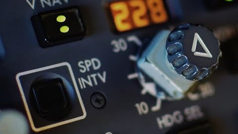 BOEING 737 NG - ALT and SPD INTV