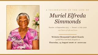 Thanksgiving Service for Muriel Elfreda Simmonds