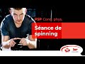 Entranement sur vlo spinning avec mathieu girard