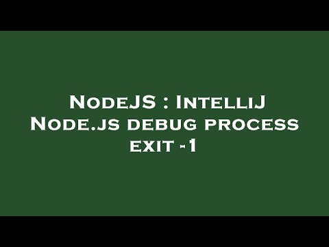 NodeJS : IntelliJ