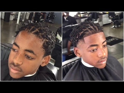 Short Dreads With Line Up Cut By Tybarbersign Afro Haircut