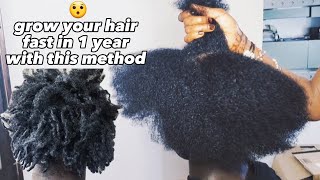 😯See how I blow dry my son 1 year natural hair for fast hair growth it works.