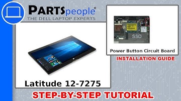 Dell Latitude 12-7275 (T02H001) Power Button Circuit Board How-To Video Tutorial
