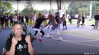 MY COUSIN GIO GOT REVENGE LOL! 😂 Reacting To TikTokers Wanted TO FIGHT! 5v5 Basketball At The Park!